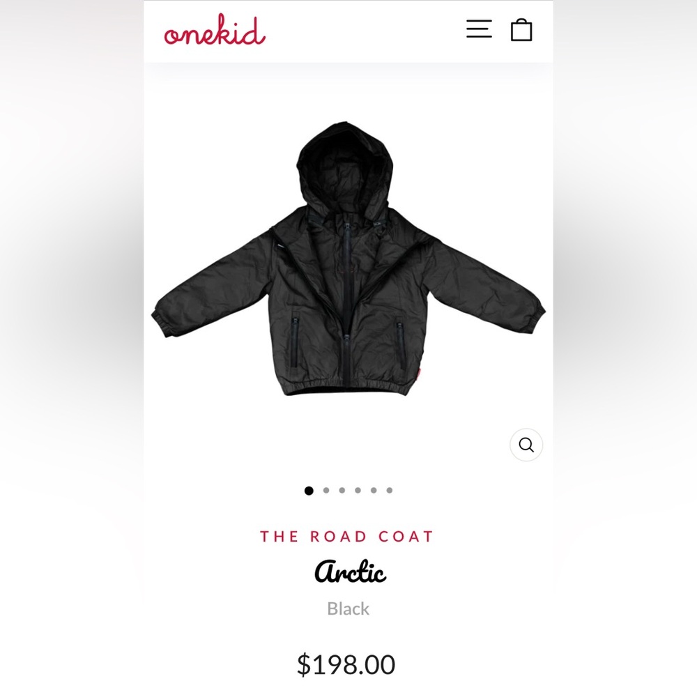 OneKid Arctic Road Coat in Black and Snow Pant in Royal Blue